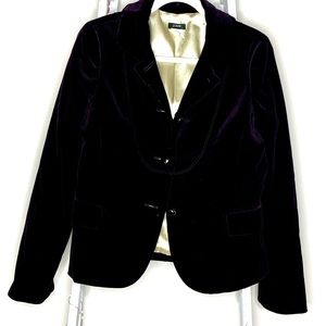 J Crew Plum Velvet Blazer